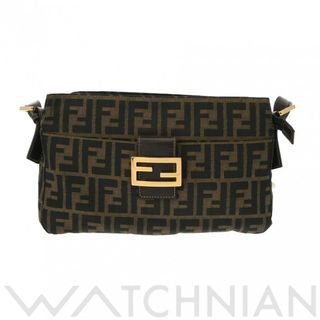 フェンディ(FENDI)の中古 フェンディ FENDI レディース ショルダーバッグ ブラウン /ゴールド金具 キャンバス /レザー(ショルダーバッグ)