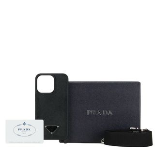 PRADA - 美品 プラダ 三角ロゴプレート 13 Pro iPhone ケース スマホケース 2ZH158 レザー レディース PRADA 【1-0152860】