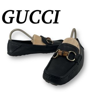 グッチ(Gucci)のグッチ　フラットシューズ　ローファー　バンブー　ゴールド金具　ホースビット　革(ローファー/革靴)