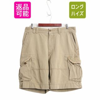 ラルフローレン(Ralph Lauren)のヴィンテージ 加工 90s ポロ ラルフローレン コットン チノ カーゴ ショーツ メンズ 36 / ショートパンツ 短パン 半パン ミリタリー タイプ(ショートパンツ)