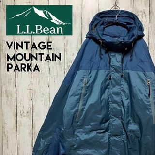 エルエルビーン(L.L.Bean)の80s90sビンテージUS古着エルエルビーンマウンテンパーカー刺繍ロゴ【a66】(マウンテンパーカー)