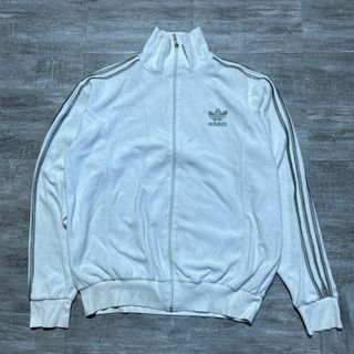 アディダス(adidas)の好配色◎ Adidas アディダス ホワイトベロア トラックジャケット ジャージ(ジャージ)