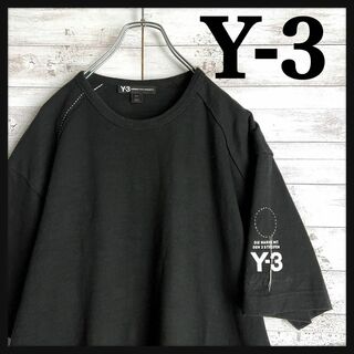 9061【即完売モデル】Y-3☆刺繍ロゴ超肉厚tシャツ　定番カラー　美品