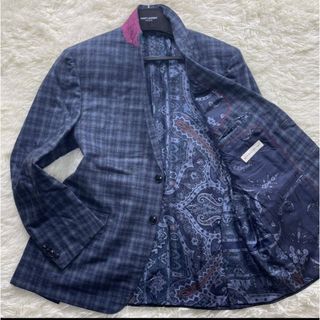 エトロ(ETRO)のエトロ　内側ペイズリー柄　シルク　ウール　テーラージャケット3XL(テーラードジャケット)