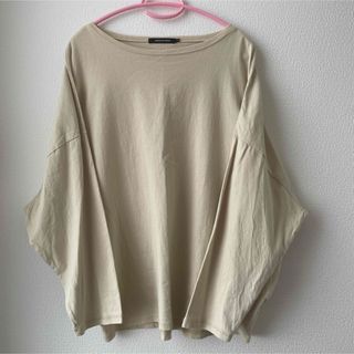 アメリカンホリック(AMERICAN HOLIC)のアメリカンホリック　クルーネックコクーンカットプルオーバー　L アイボリー(Tシャツ/カットソー(七分/長袖))