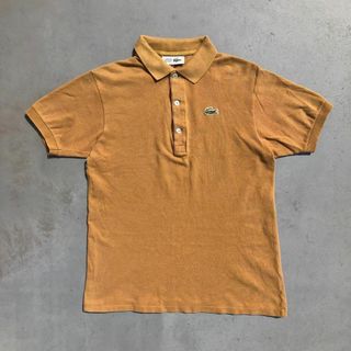 ラコステ(LACOSTE)のCHEMISE LACOSTE ビンテージ ポロシャツ サイズ40 M相当 茶色(ポロシャツ)