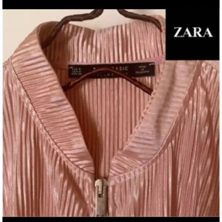 ザラ(ZARA)の【ZARA】美品！プリーツブルゾン　MA-1 ジップアップ(ブルゾン)