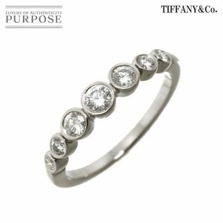 ティファニー(Tiffany & Co.)のティファニー TIFFANY&Co. ジャズ グラジュエイテッド 11号 リング ハーフ ダイヤ Pt プラチナ 指輪 VLP 90234374(リング(指輪))