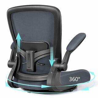 【色: ダークグレー】MAZOT 座椅子 回転座椅子 360度回転 人間工学 疲(その他)