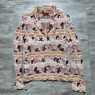 MISSONI - 美品 MISSONI オレンジタグ テーラードジャケット 40 ミッソーニ 花柄