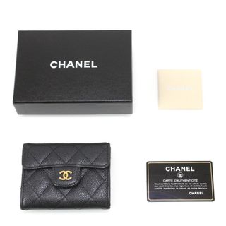 CHANEL - $$ CHANEL シャネル レディース 財布 ケース カードケース  キャビアスキン 17129475 ブラック