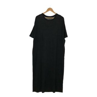 WIRROW / ウィロウ | LINEN COTTON CUT&SEWN DRESS / コットン リネン ワンピース | 1 | ブラック | レディース(ロングワンピース/マキシワンピース)