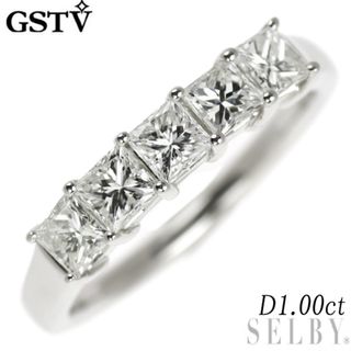 GSTV Pt950 プリンセスカット ダイヤモンド リング 1.00ct 