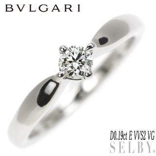 ブルガリ(BVLGARI)のブルガリ Pt950 ダイヤモンド リング 0.19ct E VVS2 VG テディカータ・ア・ヴェネツィア(リング(指輪))