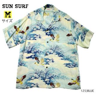 サンサーフ(Sun Surf)の【希少♡】SUN SURF アロハシャツ2008年モデル　和柄　雀　BLUE(シャツ)