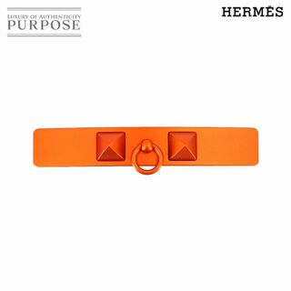 エルメス(Hermes)の未使用 展示品 エルメス HERMES カプリス メドール バレッタ アルミニウム オレンジ系 アクセサリー VLP 90233637(バレッタ/ヘアクリップ)