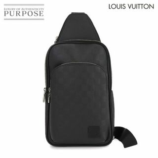 ルイヴィトン(LOUIS VUITTON)の未使用 展示品 ルイ ヴィトン LOUIS VUITTON ダミエ アンフィニ アヴェニュー スリング バッグ ボディ バッグ ブラック N45303 RFID VLP 90235528(ボディーバッグ)