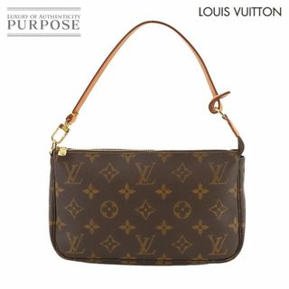 ルイヴィトン(LOUIS VUITTON)のルイ ヴィトン LOUIS VUITTON モノグラム ポシェット アクセソワール ハンド バッグ ブラウン M51980 ゴールド 金具 VLP 90236518(ハンドバッグ)