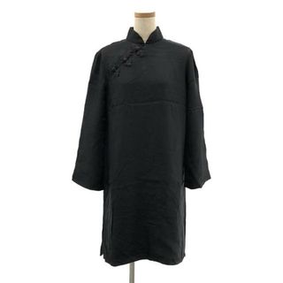 トリココムデギャルソン(tricot COMME des GARCONS)のtricot COMME des GARCONS / トリココムデギャルソン | 2001AW | プルオーバーチャイナワンピース | M | ブラック | レディース(ロングワンピース/マキシワンピース)