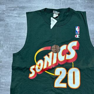 チャンピオン(Champion)の未使用タグ付属 シアトル・スーパーソニックス 20 PAYTON ゲームシャツ(バスケットボール)