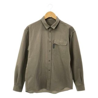 【美品】  RIDGE MOUNTAIN GEAR / リッジ マウンテン ギア | Poly Basic Long Sleeve Shirt / ポリ ベーシック シャツ | S | Tawny Brown | メンズ(Tシャツ/カットソー(七分/長袖))