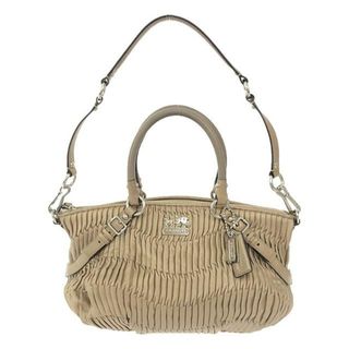 コーチ(COACH)のCOACH / コーチ | 15942 2Way マディソン レザー ギャザー ショルダー ハンドバッグ | ベージュ | レディース(ハンドバッグ)