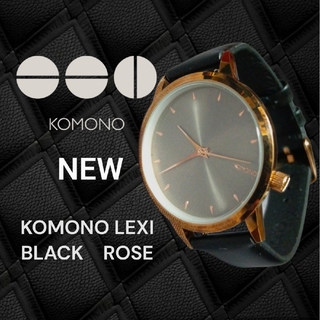 コモノ(KOMONO.)の新品　稼働中KOMONO LEXI　BLACK ROSE　コモノ時計(腕時計)