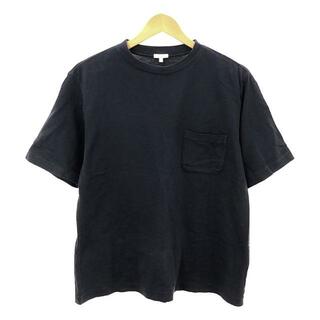 COMOLI / コモリ | 60/-裏毛半袖スウェット / ポケット Tシャツ / 15S-05001 | 2 | ネイビー | メンズ
