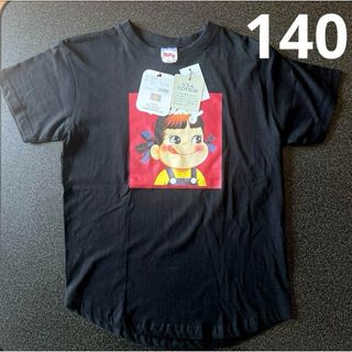 FUJIYA milky 不二家　ミルキー　ペコちゃん　半袖Tシャツ　140 黒