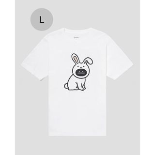 グラニフ(Design Tshirts Store graniph)のグラニフ　Tシャツ  ビューティフルシャドー　ラビット　うさぎ　Lサイズ(Tシャツ/カットソー(半袖/袖なし))