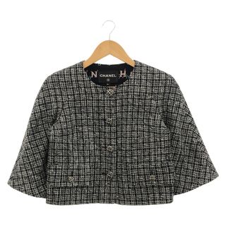 シャネル(CHANEL)のシャネル ツイードジャケット ノーカラージャケット(ノーカラージャケット)