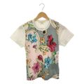 【美品】 COMME des GARCONS / コムデギャルソン | 2019SS | フラワープリント クルーネックカットソー | XS | マルチカラー | レディース