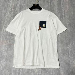 グラニフ(Graniph)のgraniph おさるのジョージ Tシャツ 半袖 刺繍 XL ユニセックス(Tシャツ/カットソー(半袖/袖なし))