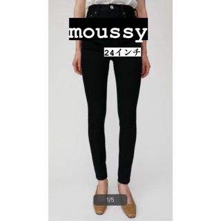 マウジー(moussy)のmoussy♡HW Rebirth BLACK SKINNY 美品(スキニーパンツ)