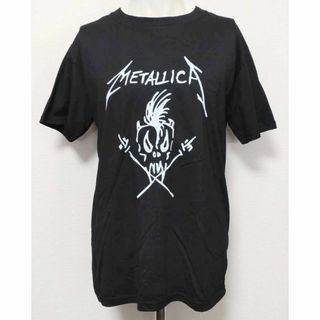 【XXLサイズ】メタリカ　METALLICA　Tシャツ　ロックバンド　半袖　白黒(Tシャツ/カットソー(半袖/袖なし))