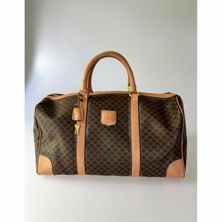 celine - 美品 CELINE セリーヌ ボストンバッグ マカダム トリオンフ ブラウン