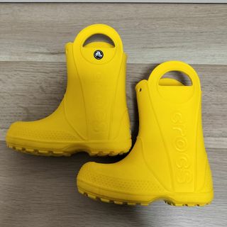 クロックス(crocs)のクロックスの長靴 サイズ c10 17.5cm(長靴/レインシューズ)