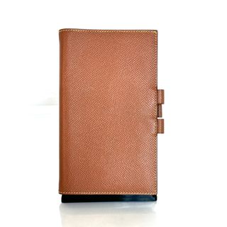 エルメス(Hermes)の【美品】エルメス　アジェンダヴィジョン　手帳　手帳カバー　エプソン　ブラウン×イエロー　 □O刻印(その他)