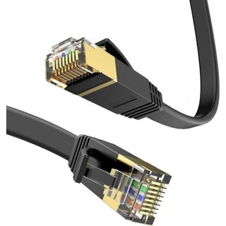 CAT6LANケーブル2m 2本セット  フラットタイプ 準拠 1.5mm厚(映像用ケーブル)