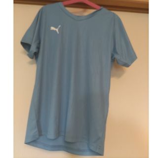 プーマ(PUMA)の未使用　タグ　プーマー　puma　青　ブルー　シャツ　サイズ　140(Tシャツ/カットソー)