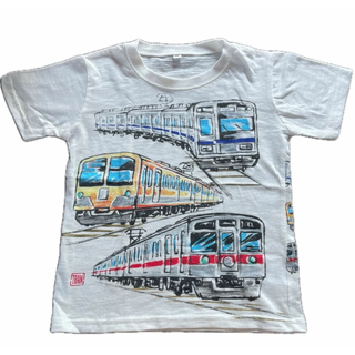 電車　 Tシャツ 半袖　110cm(Tシャツ/カットソー)