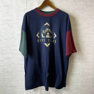 マルチカラー　シングルステッチ　ビンテージＴシャツ　オーバーサイズＸＬ　メンズ(Tシャツ/カットソー(半袖/袖なし))