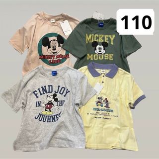 ディズニー(Disney)の110 ディズニー　ミッキー　Tシャツ　バースデイ　男の子　littc リトシー(Tシャツ/カットソー)