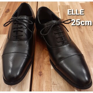 エル(ELLE)のエル　プラネット　ストレートチップ　ビジネスシューズ　内羽根　ブラック　25cm(ドレス/ビジネス)