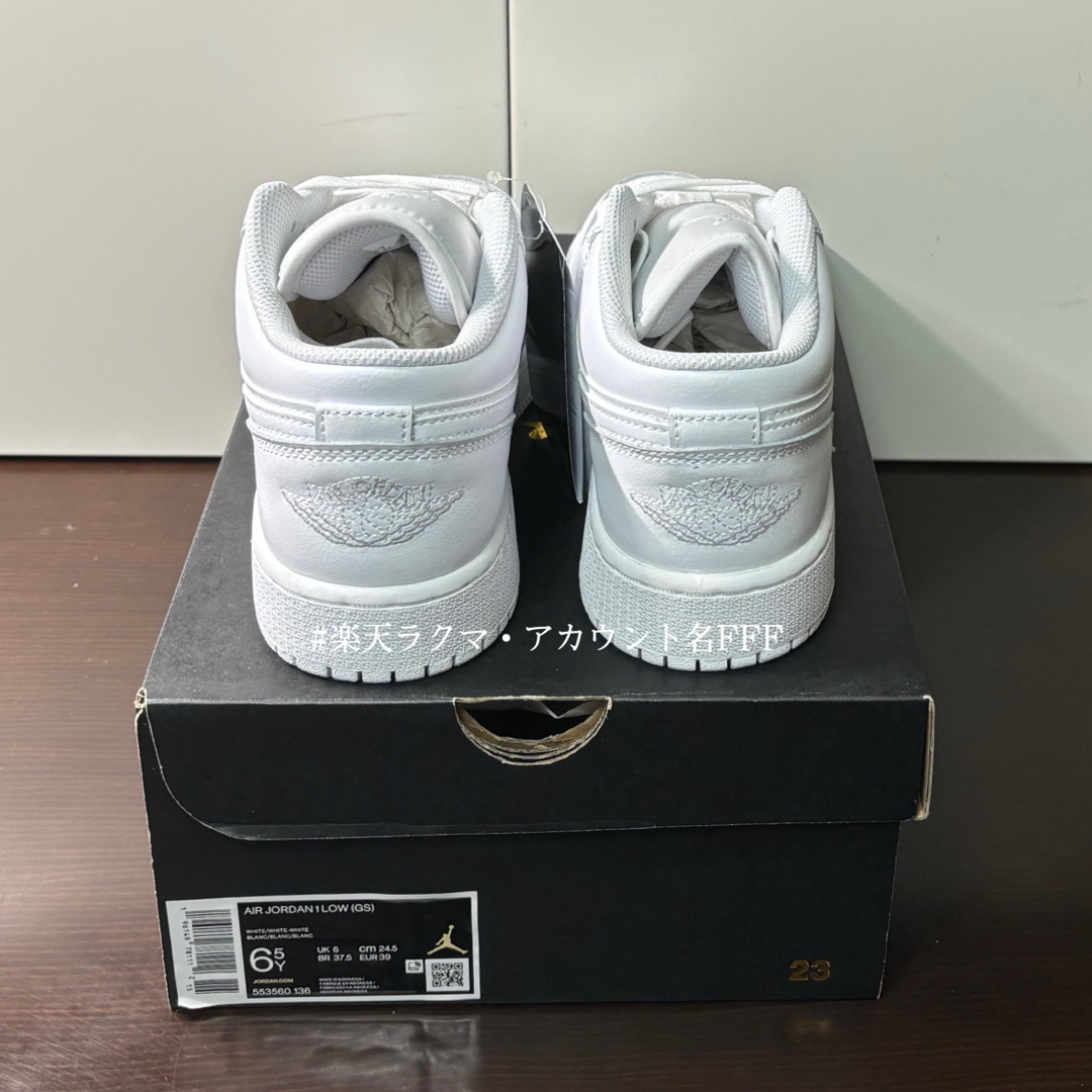 新品NIKE AIR JORDAN 1 LOW トリプルホワイト メンズ27cm 新品NIKE AIR JORDAN 1 LOW トリプルホワイト メンズ27cm