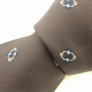 マッキントッシュ(MACKINTOSH)のマッキントッシュ ネクタイ レギュラータイ 総柄 シルク 茶系 (ネクタイ)