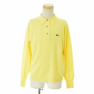 LACOSTE - 【IZODLACOSTE】70s 糸巻きタグ ニット長袖ポロシャツ LACOSTE - 【IZODLACOSTE】70s 糸巻きタグ ニット長袖ポロシャツ
