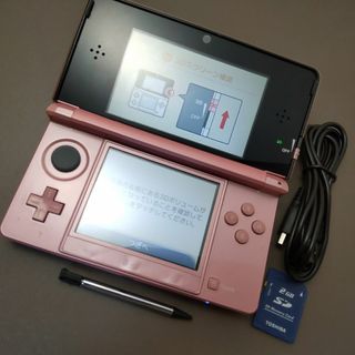 ニンテンドー3DS(ニンテンドー3DS)の安心の整備済み！◆任天堂3DS 中古本体◆ミスティピンク◆39(携帯用ゲーム機本体)