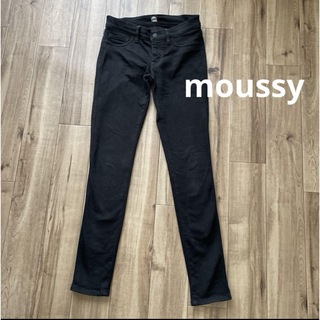 マウジー(moussy)のMOUSSY スキニーパンツ ブラック サイズ2(スキニーパンツ)