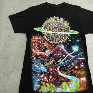 ミュージックティー(MUSIC TEE)の希少　リング・オブ・サターン　デスコアバンド　Tシャツ　古着　ブラック　S(Tシャツ/カットソー(半袖/袖なし))